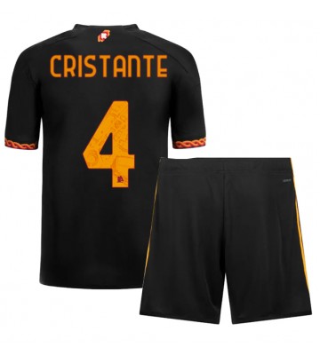 AS Roma Bryan Cristante #4 Replica Third Stadium Kit for Kids 2023-24 Short Sleeve (+ pants)